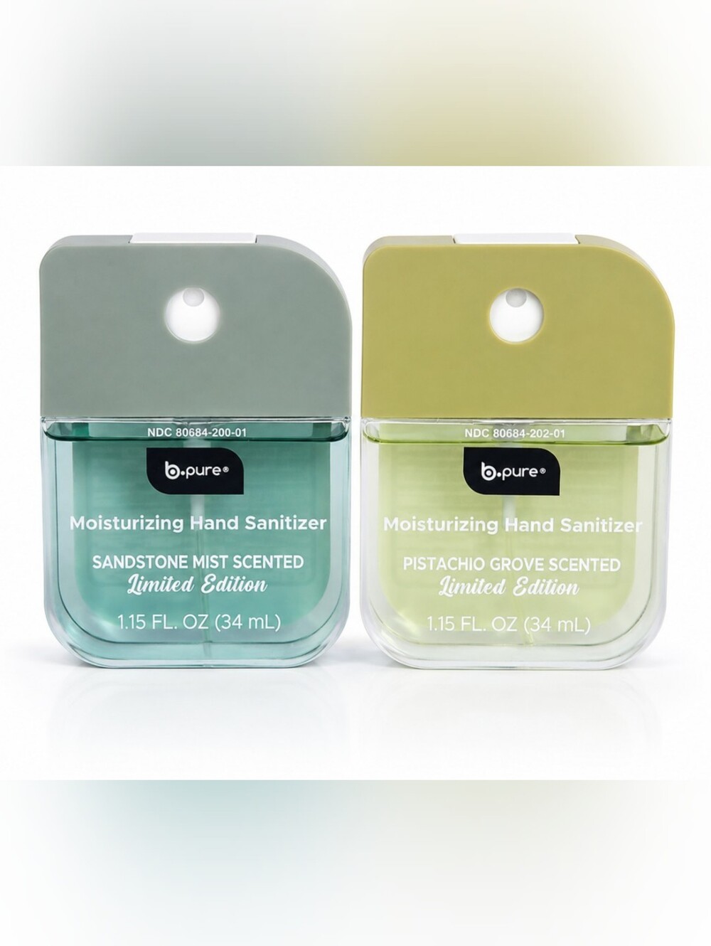 NEW LIMITED EDITION HAND SANITIZERS SANDSTONE MIST & PISTACHIO GROVE 2-PC